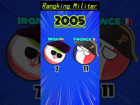 2005 vs 2025 military rankings [Iran vs France] #countryballs #globalfirepower