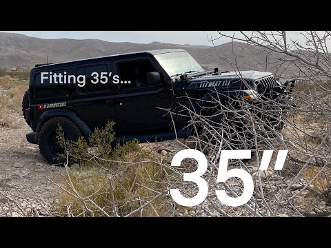 35 inch Tires on 2020 Jeep Wrangler with Black Rhino Arsenals - Yokohama Geolander MT 003