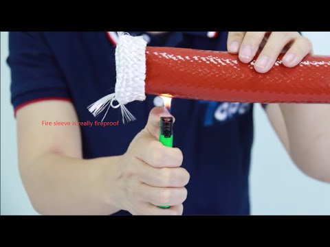 Red Heat Shielded Fire Proof Sleeve