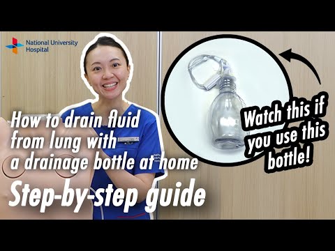 Indwelling Pleural Catheter (IPC) Drainage Guide | Using Drainage Bottle with White Cap