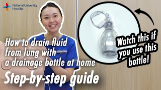 Indwelling Pleural Catheter (IPC) Drainage Guide | Using Drainage Bottle with White Cap
