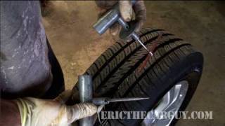 How To Plug A Tire and Check For Leaks - EricTheCarGuy