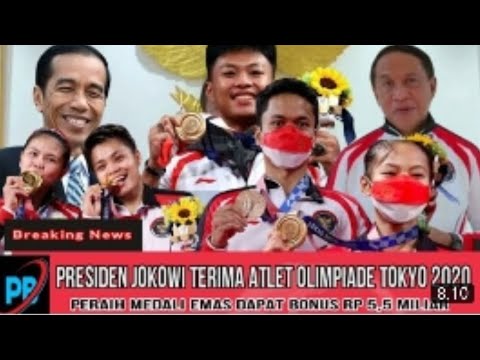 ATLET OLIMPIADE  2020 INDONESIA DITERIMA PRESIDEN DARI TOKYO,  JEPANG