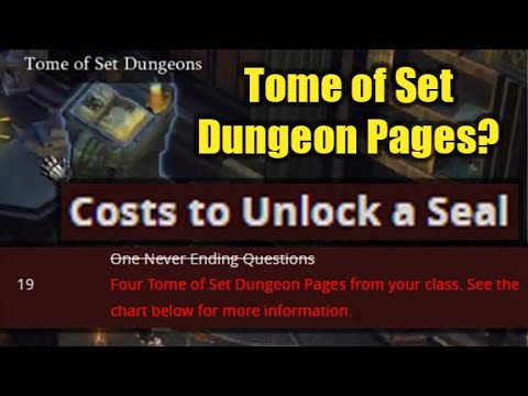 Tome of Set Dungeon Pages - General Diablo 3 Forums