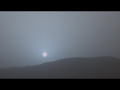 Why is the sunset blue on Mars?