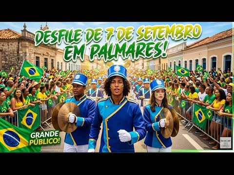 PALMARES-PE, O DESFILE DE 07 DE SETEMBRO 2026.Uma Multidão na Avenida.
