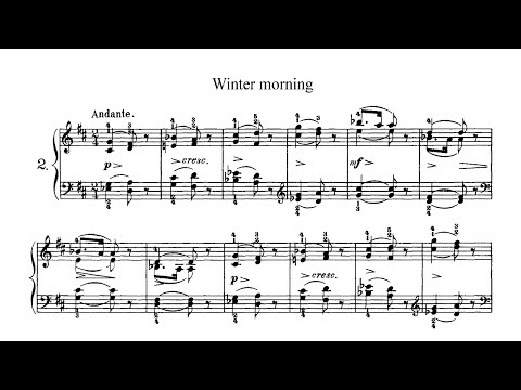 P. Tchaikovsky - "Children's Album", Op. 39 no. 2 "Winter Morning"