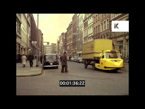 1960s London, Hatton Garden, Street Scenes and Traffic, 35mm