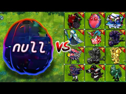 PVZ 1 Fusion 2.8 Challenge! New Plants - 1 Plants Ultimate Null Nut VS All Zombie - Who Will Win?
