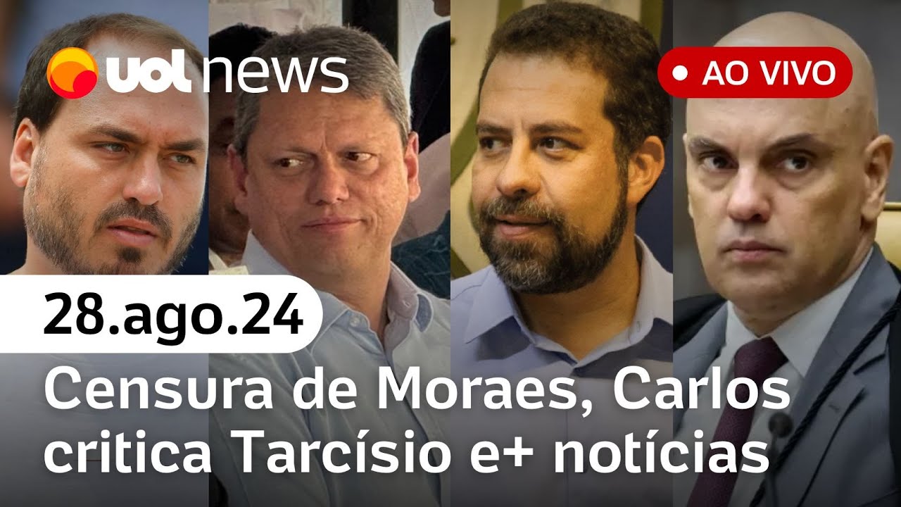 Tarcísio é criticado sobre Boulos x Marçal; censura de Moraes, hino em linguagem neutra e+| UOL News