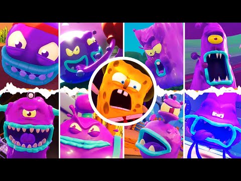 SpongeBob The Cosmic Shake All Enemies & Mini Bosses (PS4)