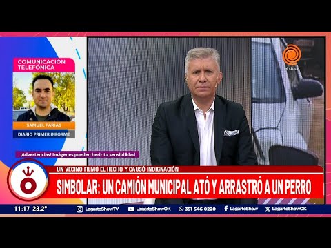 SIMBOLAR un camión municipal ató y arrastró a un perro muerto - Noticias de Córdoba