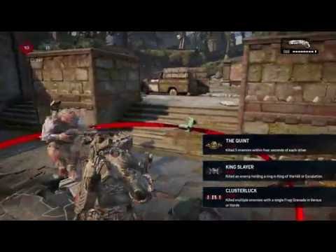 Gears Of War 4 - 5 Man Frag Kill | KOTH on Gridlock