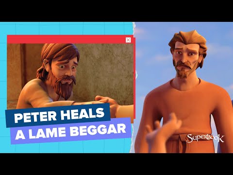 Peter Heals a Lame Beggar | Batang Superbook - Peter's Escape Tagalog Clip
