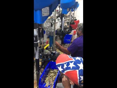 Mid-South Munitions new 223 reloading line using forcht auto drives.