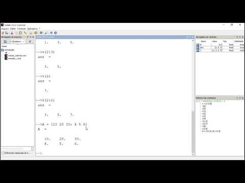 Acessando elementos de uma matriz ou vetor em Scilab