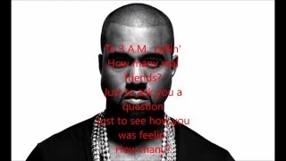LYRICS KAYNE WEST-REAL FRIENDS