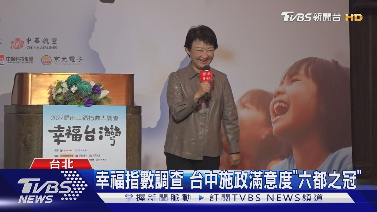 幸福指數調查 台中施政滿意度「六都之冠」