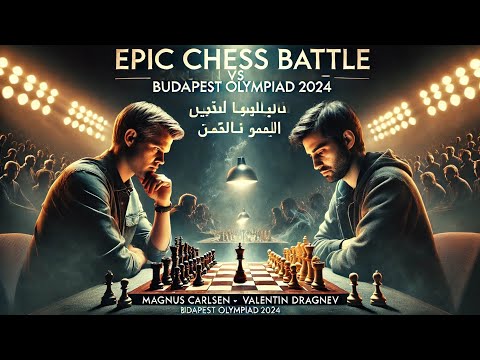 Carlsen Dominates Dragnev! Epic Win at the Budapest Olympiad 2024!