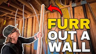 How to build out a wall AND furr out a wall