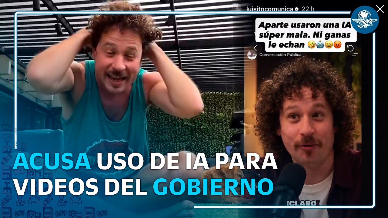 Luisito Comunica denuncia uso de su rostro y voz con IA en propaganda a favor de Sheinbaum