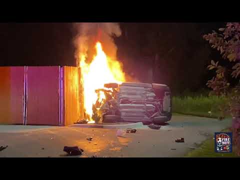 9/4/21-Forks Vehicle Rollover on Fire: Tim Hortons-3941 Broadway