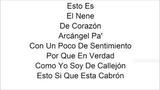 Arcangel No se si fue Letra