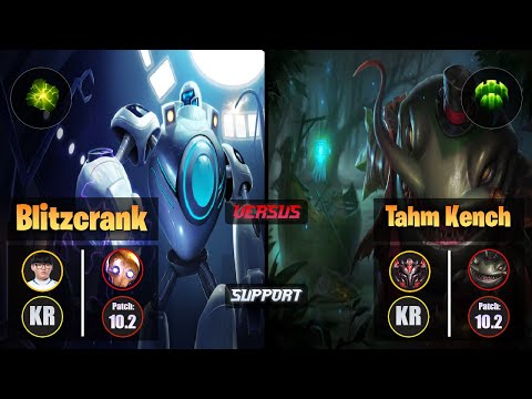 Hoit BLITZCRANK (Support) [Aftershock] VS TAHM KENCH - Grandmaster KR Patch 10.2