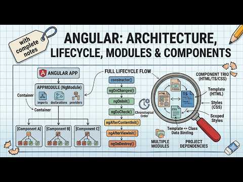 Angular Tutorial For Beginners Architecture Components Modules Lifecycle