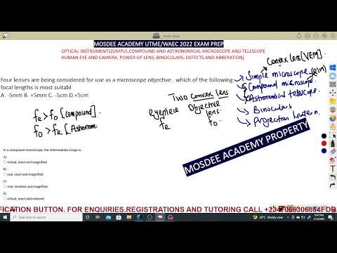 OPTICAL INSTRUMENTS[LIGHTS]|PHYSICS|JUPEB|IJMB|GCE|WAEC|NECO