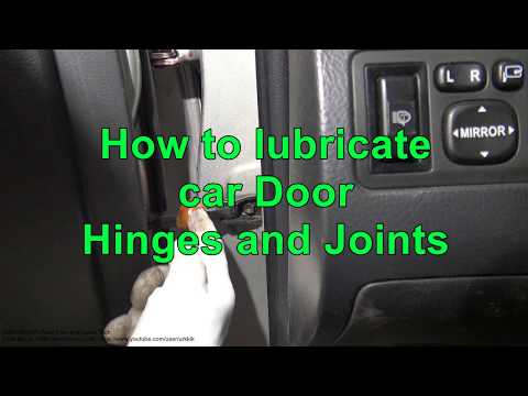How to lubricate car Door Hinges and Joints - YouTube