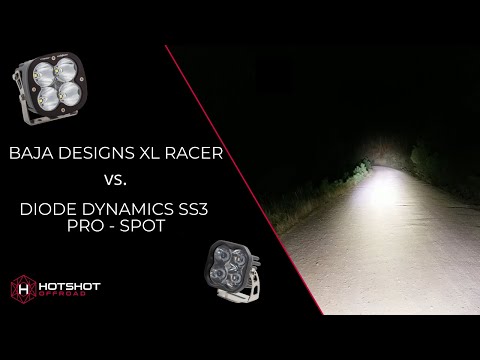 Baja Designs XL Racer vs Diode Dynamics SS3 Pro Spot - Is bigger ALWAYS better? // Light Comparison