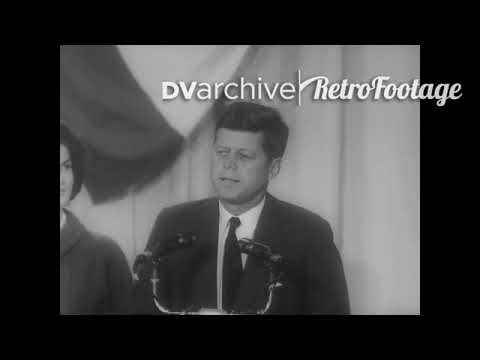1960 - JFK gives a speech upon being voted in as president elect