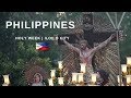 PHILIPPINES Foreigners Explore Holy Week Procession At Molo Church Iloilo