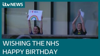 Celebrating NHS’s birthday with thanks to coronavirus helpers | ITV News