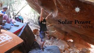 Video thumbnail of Solar Power, 7c+. Rocklands