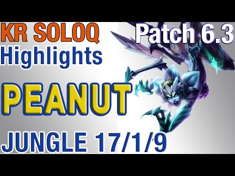 ROX Tigers Peanut - Elise Jungle - S6 Kr LoL Ranked Highlights #43