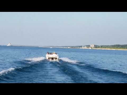 1973 Chrysler conquer 111.340 super bee on lake Michigan