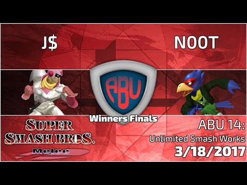 ABU Monthly 014: J$ (C. Falcon)  Vs. N00T (Falco) - SSBM Singles Winners Finals