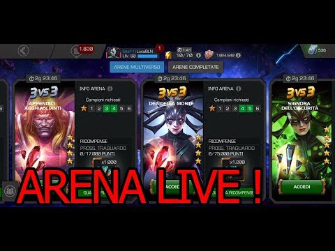 ARENE LIVE  | MARVEL SFIDA DEI CAMPIONI