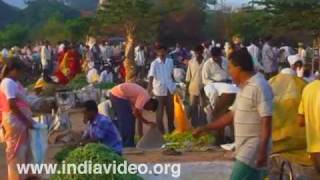 A common scene from the markets of Mysore