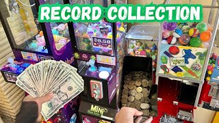 My Mini ARCADE IS MAKING MONEY! 💰Collecting CASH From 6 MACHINES - RECORD COLLECTION 💵🤯