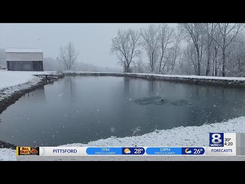 November snow on Western New York's rolling hills — November 18, 2020
