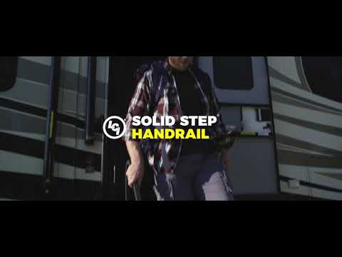 Solid Step Handrail for RV Entry Door Stairs - Lippert Components