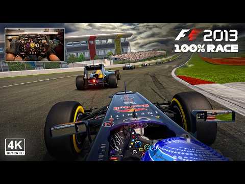 Sebastian Vettel's Red Bull RB9 V8 - 2013 Indian Grand Prix 100% Race | Steering Wheel Gameplay