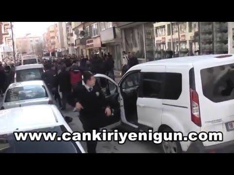 Çankırı’da Kürtçe slogan gerginliği