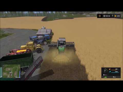 Farming Simulator 17 Modded Timlapse Ep 12 The Great Field Harvest