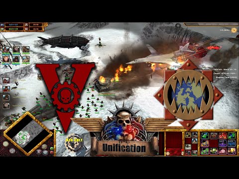 Vostroyan Firstborn vs World Eaters - Survival Dawn of War Definitive Edition - Unification Mod
