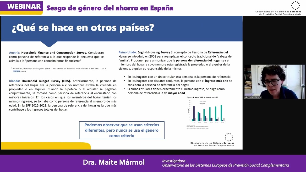 Sesgo de Género del Ahorro en España - Pt. 2 - Presentación del Informe