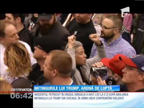 Mitingurile lui Donald Trump, arenă de luptă